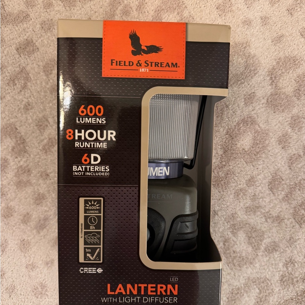 NIB Field & Stream LED Lantern - Black